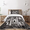 thumbnail image 3 of Ambesonne Industrial Quilted Bedspread Set 2 Pcs, Broken Window, Twin Size, Charcoal Grey Pale Grey, 3 of 6