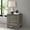 Brown Oak, variant on Edmondson Grey Oak 2-Drawer Nightstand with Floating Base for Bedroom, 23.5W x 15.75D x 23H, Rustic Retro Style, Two-Tone Melamine