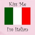 thumbnail image 2 of CafePress - Kiss Me Im Italian Body Suit - Long Sleeve Cotton Baby Bodysuit, 2 of 4