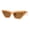 Beige Gold Brown, variant on Womens OG Chain Arm Mod Thick Horn Cat Eye Sunglasses Ivory Marble Brown