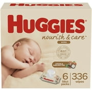 Huggies Nourish & Care Baby Wipes (Choose Your Count)