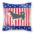 thumbnail image 2 of Carolines Treasures BB3380PW1818 USA Patriotic Siberian Husky Fabric Decorative Pillow, 2 of 2