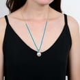 thumbnail image 3 of V3 Jewelry® 18kt Gold Plated White Freshwater Pearl and Turquoise Necklace for Women, 3 of 5