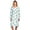 Floral Blue, variant on Casual Nights Women's Flannel Floral Long Sleeve Nightgown