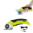thumbnail image 2 of WHEANG Scissors Cordless Fabric Cutter Handheld Portable Rechargeable Carpet Cutter 240 Cardboard Cutter Scissors for Cutting Fabric Carpet Leather One Size Yellow, 2 of 7