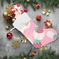 thumbnail image 6 of Coolnut Strawberry Christmas Stocking Personalized Large Candy Stocking, Xmas Stockings Decoration Hanging Gift for Family Holiday Party Ornaments Decor Fireplace, 6 of 7