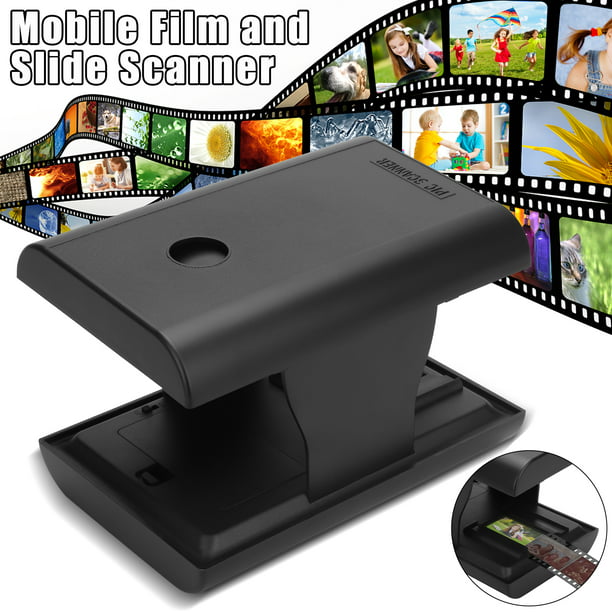 dynamisk parti Etablere TSV Mobile Film and Slide Scanner, Lets You Scan and Play with Old 35mm  Films & Slides Using Your Smartphone Camera, Fun Toys and Gifts with LED  Backlight, Rugged Folding Scanner -