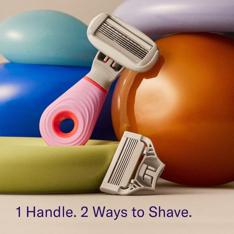 Flamingo Travel Women's Razor Kit with TSA Approved Mini Handle, 2