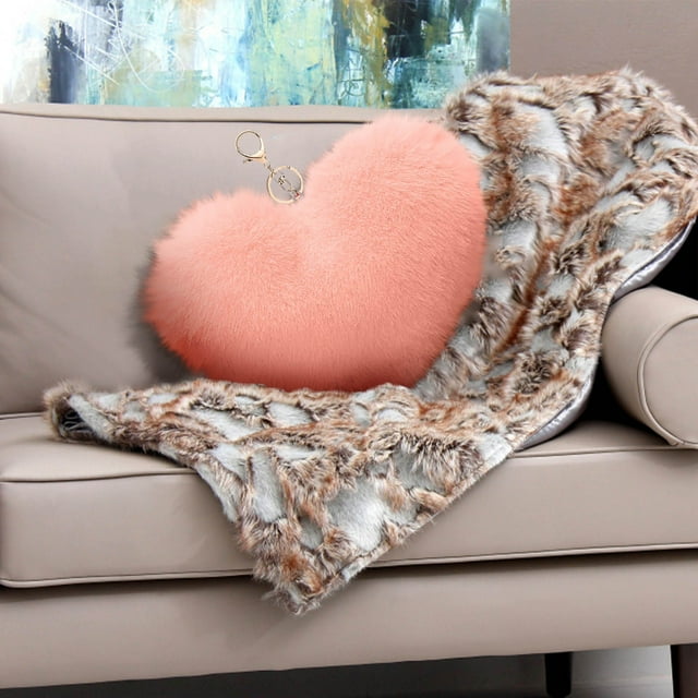 Puffy Heart Shaped Decorative Pillows - Cute Soft Pillows As A Children's Living Room And Sofa