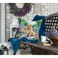 thumbnail image 4 of Chow Chow Spring Path Throw Pillow 18 in x 18 in, 4 of 5