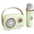 thumbnail image 1 of Máquina De Karaoke Para Niños,Altavoz Bluetooth Portátil Con Micrófono Inalámbrico,Mini Máquina De Karaoke,Ideas De Regalos Para Niñas De 10 Años,Bluetooth Portátil Habla Verde, 1 of 5