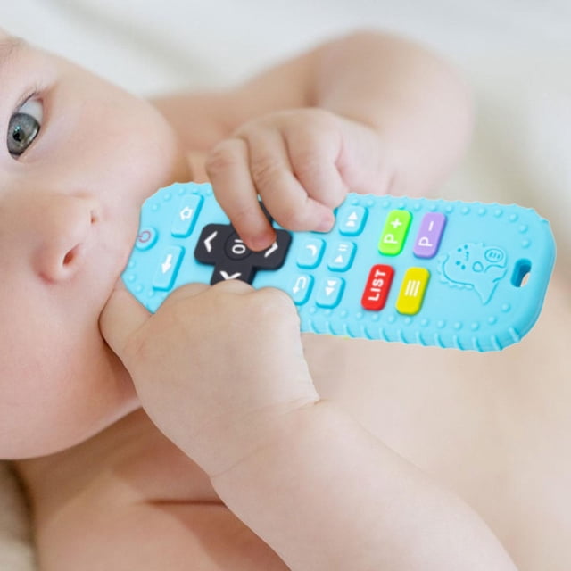 Baby Teething Baby Hand Chewing Toy for Toddlers Blue CUTICAT juguetes para masticar la dentición