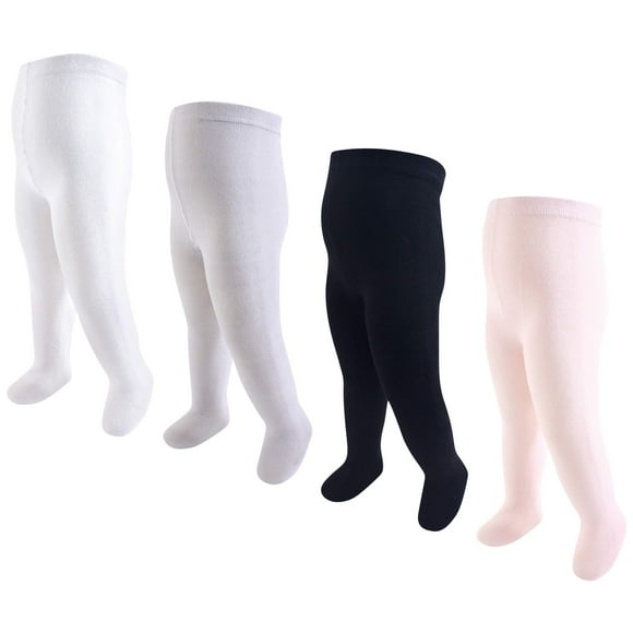 Hudson Baby Cable Knit Cotton Tights, 4 Pack
