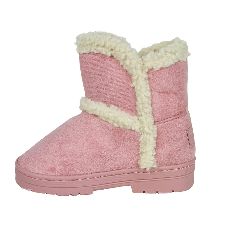 Rampage Comfy Faux Shearling Trim Winter Boots for Toddler Girls Size 8 Walmart