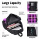 thumbnail image 4 of Fotbe Purple Black Buffalo Plaid Set Escolar 3 en 1 para Niños - Mochila Duradera con Lonchera Aislante y Estuche para Lápices - Mochila Escolar para Niños y Niñas, 4 of 7