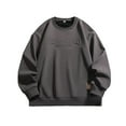 thumbnail image 1 of QHFBli Chandail à Col Rond Uni pour Homme à Imprimé Acier Automne Hiver Chandail Sans Capuche pour Homme Plus sous-Veste Décontractée Grande Taille Coupe Ample Manteau Confortable, 1 of 4
