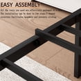 thumbnail image 2 of Chuangshuo Guard Full Bed Frame with Headboard,Heavy Duty Steel Slats Support Mattress Foundation-Under Bed Storage, No Box Spring Needed, Noise Free,Black, 2 of 10