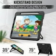 thumbnail image 3 of for iPad Pro 11 (2022/2021/2020/2018) Case with Bulit-in Kickstand, Screen Protector & Stylus Pen, Soft Silicone & Hard PC 2in1 Hybrid Rugged Spider Armor Protective Cover Kids Man, 3 of 9