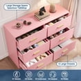 thumbnail image 5 of Ourlova Commode Double à 6 Tiroirs Commode de 47 Pouces de Large Meuble Télé Commode Moderne pour Chambre, 5 of 5