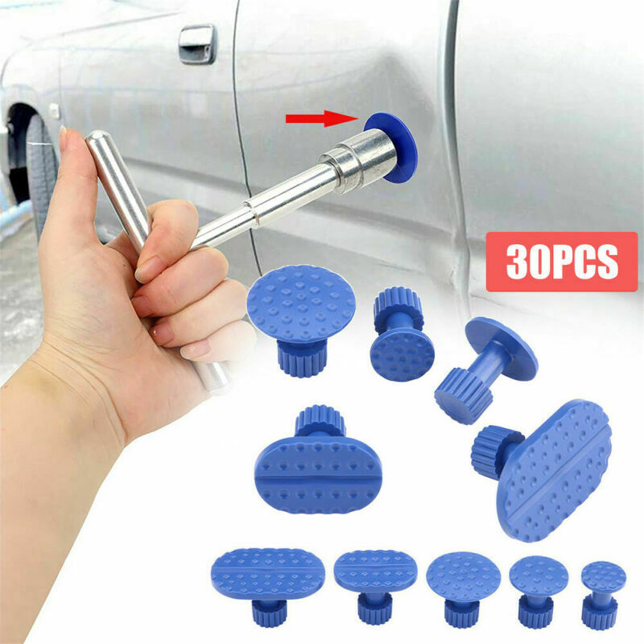 Car Door Body Pulling Tab Dent Removal Repair Tool Puller Tabs Accessories 30Pcs 