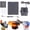 Black-20W, variant on Solar Heater for Greenhouse, Solar Heater for Chicken Heater, Solar Powered Heater for Outdoor Use,Dog House, Shed, Pet Shelter - Smart Thermostat, Weather-Resistant, Easy Mount