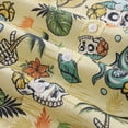 thumbnail image 5 of YIUME Men's Hawaiian Shirt Tropical Wilderness Skull 1990s Vintage Button-down Short Sleeve Aloha Shirt, 5 of 8