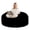 Black, variant on CQSXDA 4FT Bean Bag Chair with Memory Foam Filling in Flannel Cover, for Living Room and Bedroom, Black