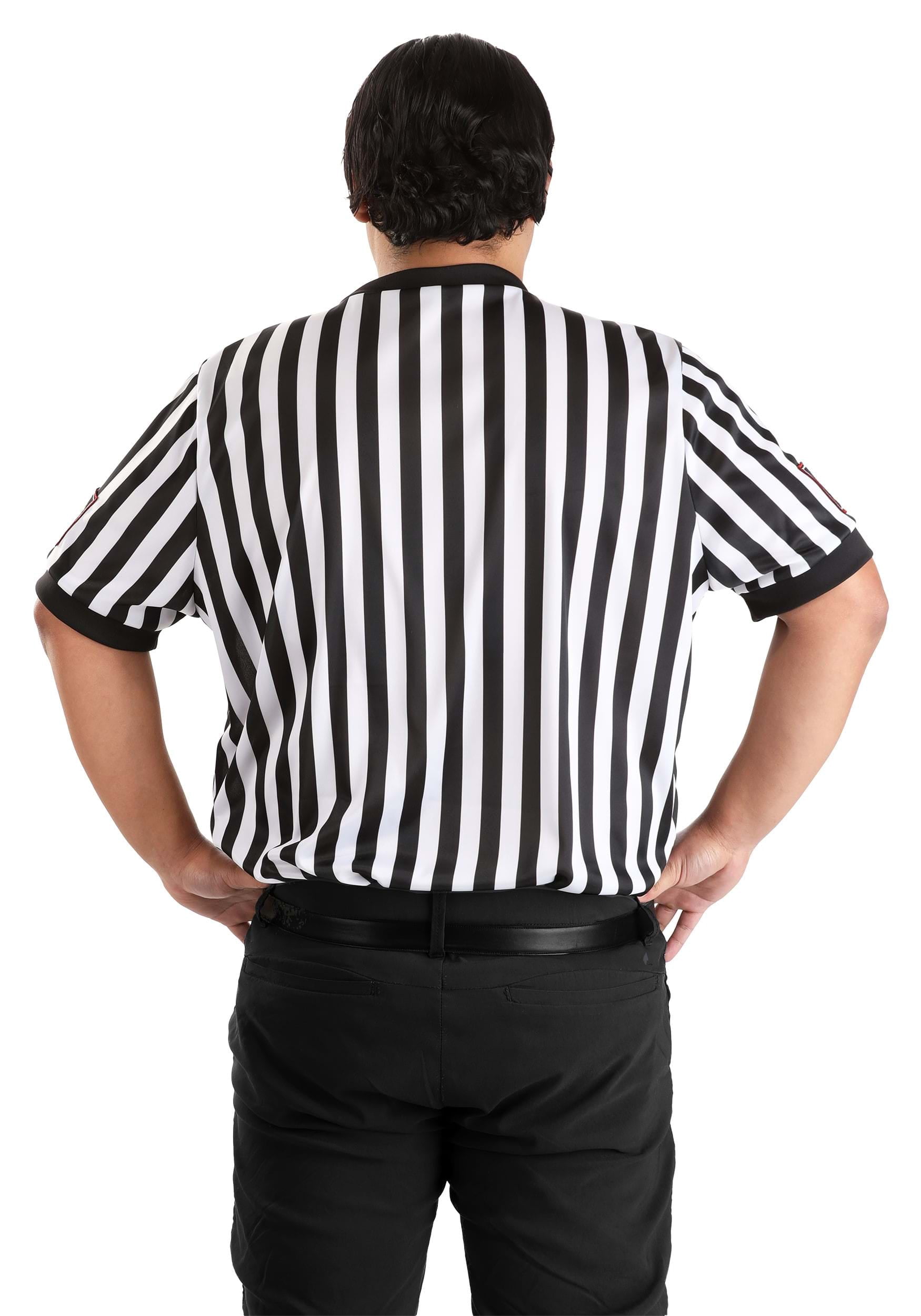 Plus Size WWE Referee Shirt Costume for Men