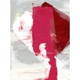 thumbnail image 2 of Jasper, Sisa 12x14 White Modern Wood Framed Museum Art Print Titled - Magenta Abstract I, 2 of 4