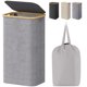 thumbnail image 1 of Cesto de ropa Lifewit de 100 litros con tapa y bolsa extraíble, color gris claro, 1 of 9