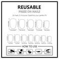 thumbnail image 5 of JROCHE 1Set Press on Nail Independence Day Artificial Glues on Nail Square False Nail, 5 of 12