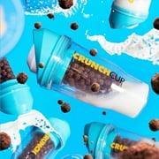 -Portable Cereal Cup Keep Cereal Crunchy Dishwasher-Safe BPA-Free Plastic-