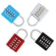 thumbnail image 3 of Stainless Steel Padlock with 10-Digit Combination Password Lock，Keyless for Sports Field and Locker Room (Black), 3 of 5