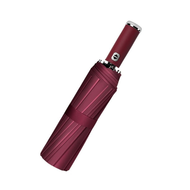 de viaje automático Apertura automática Cierre automático Agrandar 116 cm Diámetro para hombres Mujeres compacto a prueba Rojo Fernando Paraguas Automáticos
