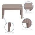 thumbnail image 3 of Afuera Living Wicker Plank Top Patio Coffee Table in Light Gray, 3 of 8
