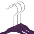 thumbnail image 2 of Casafield 50 Velvet Baby Hangers for Infant & Toddler Clothes, 11" - Purple, 2 of 7