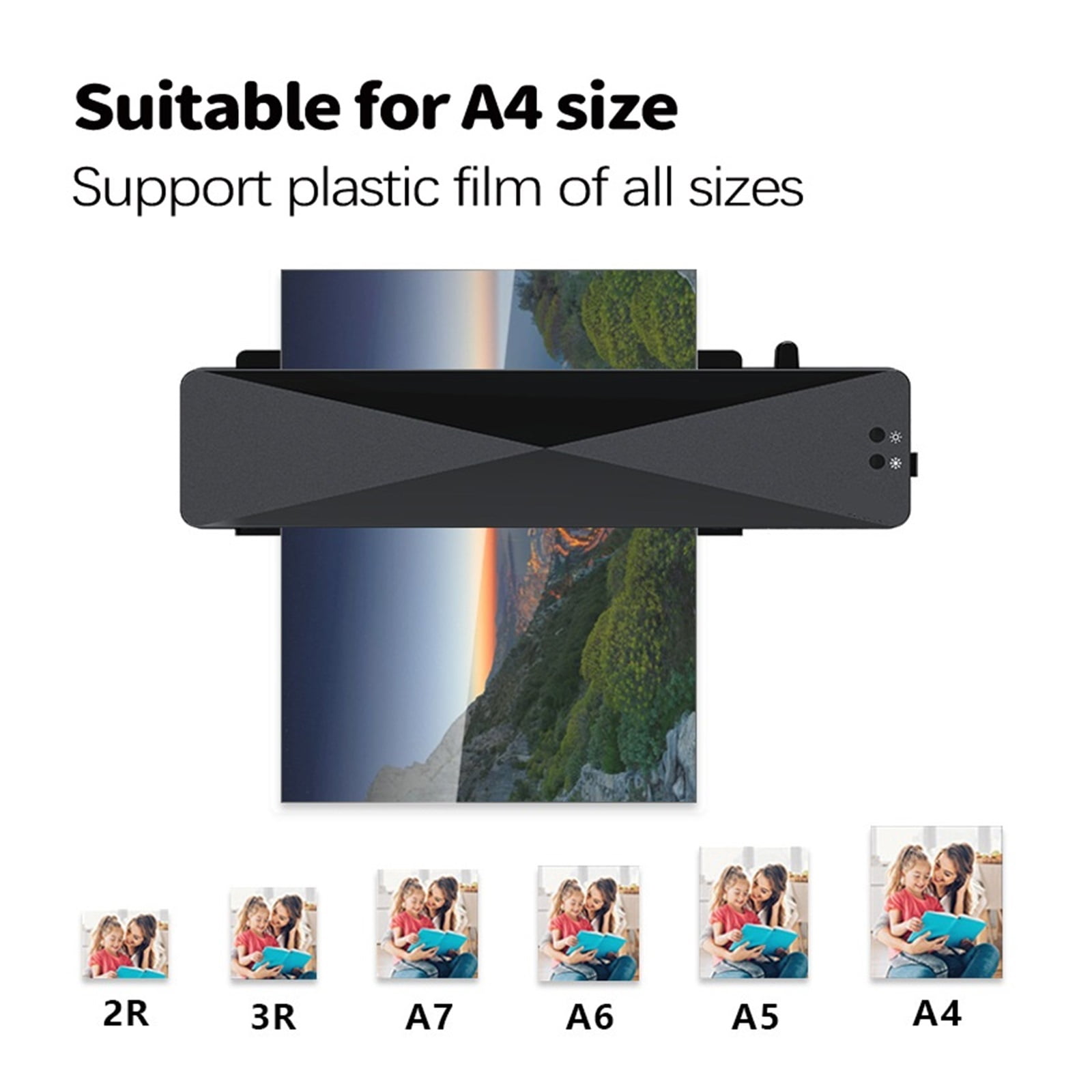 Office Hot And Cold Laminator Machine For A4 Document Photo Blister Packaging Plastic Film Roll Laminator