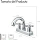 thumbnail image 4 of Llave Mezcladora Lavabo Doble Comando Solvex, 4 of 6