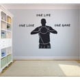 thumbnail image 3 of One Love, One Life, One Game - Basketball Quotes Wall Sticker for Sports Player Athlete Ball Bedroom Kids World Cup FIBA NBA Sport Fans Rooms Home Art Murals Decals Wall Art Vinyl Size (18x20 inch), 3 of 3