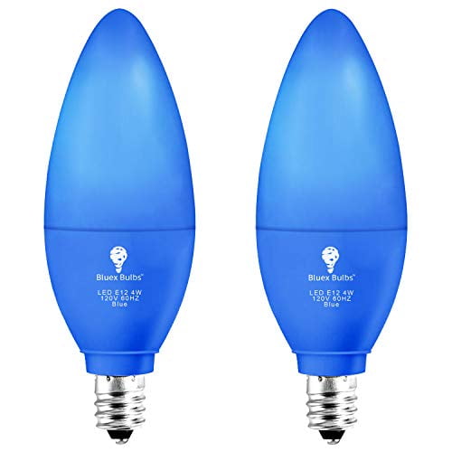 LED BLUE 40W Equivalent using 7W Light Bulb 2-Pack 