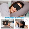 thumbnail image 6 of Sleep Eye Mask for Men Women, Lash Extensions 3D Sleeping Mask, Travel Blackout Night Blindfold Eye Shade Cover with Adjustable Strap, 6 of 6