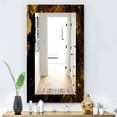 thumbnail image 2 of DESIGN ART Designart 'Marbled Yellow 8' Glam Printed Wall Mirror - Vanity Printed Mirror 27.6 in. wide x 39.4 in. high, 2 of 4