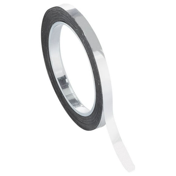 Chartpak Graphic Art Tape, 1/8" W x 324" L, Chrome Mylar Metallic, 1 Roll