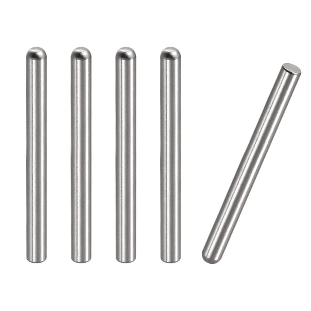 5x55mm Espiga Pasadores, 5uds 304 Inoxidable Acero Redonda Cabeza Plana Chaflanado Extremo Espiga Pasador Madera Litera Cama Estante Picas Soporte Estantes Sujeción Elementos