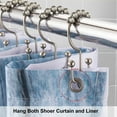 thumbnail image 4 of Siaomo Shower Curtain Rings Hooks, Premium Stainless Steel, Rustproof, Easy Glide, for Bathroom Shower Rods Curtains - Double Hooks-Set of 12, Matte Nickel, 4 of 10