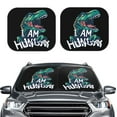 thumbnail image 2 of Balery Hungry Tyrannosaurus Sun Shield 2 Pack For Car Front Windows Foldable Sun Visor Protector Blocks Max Uv Rays And Keeps Your Vehicle Cool For Most Sedans Suv Truck, 2 of 7