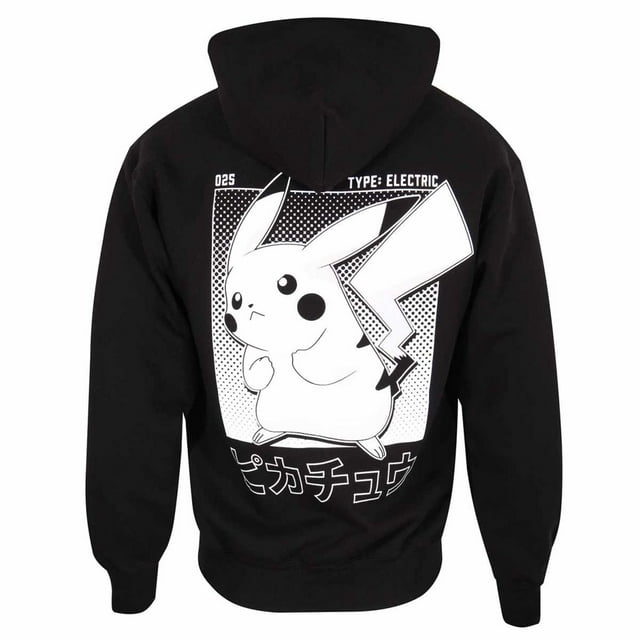 Pokemon Adult Pikachu Half Tone Hoodie