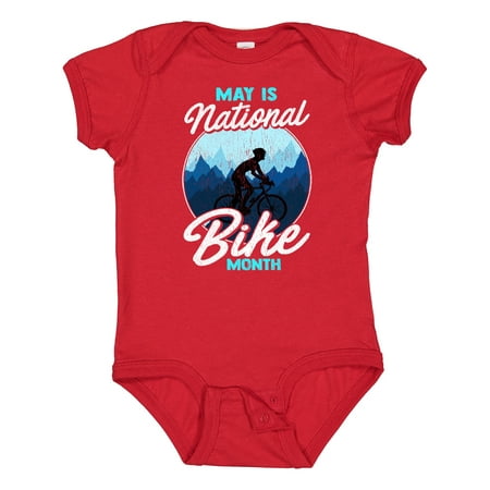 

Inktastic National Bike Month Biking Cyclist Gift Gift Baby Boy or Baby Girl Bodysuit