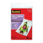 Self-Sealing Laminating Pouches, Glossy Finish, 4 3/8 X 6 3/8 Inches, 5 Pouches (Pl900G)