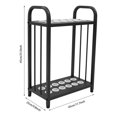 thumbnail image 3 of ToppiJoy  Adjustable Floor Stand Pool Stick Holder Double-Tier Vertical Pool Cue Racks Heavy Duty Pool Cue Sticks for Bar, Billiard Room, Game Room, Club and Gym (Black, 12 Holes), 3 of 23